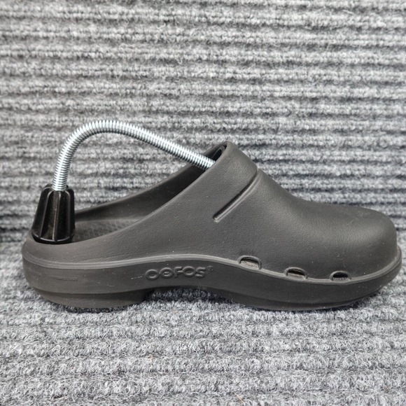 OEFOS Shoes Mens 9 Black Rubber Mule Clogs Comfort Casual Slip On main image 8